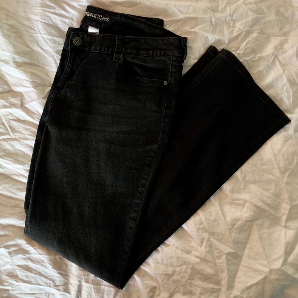 NWOT Maurices Black Bootcut Jeans